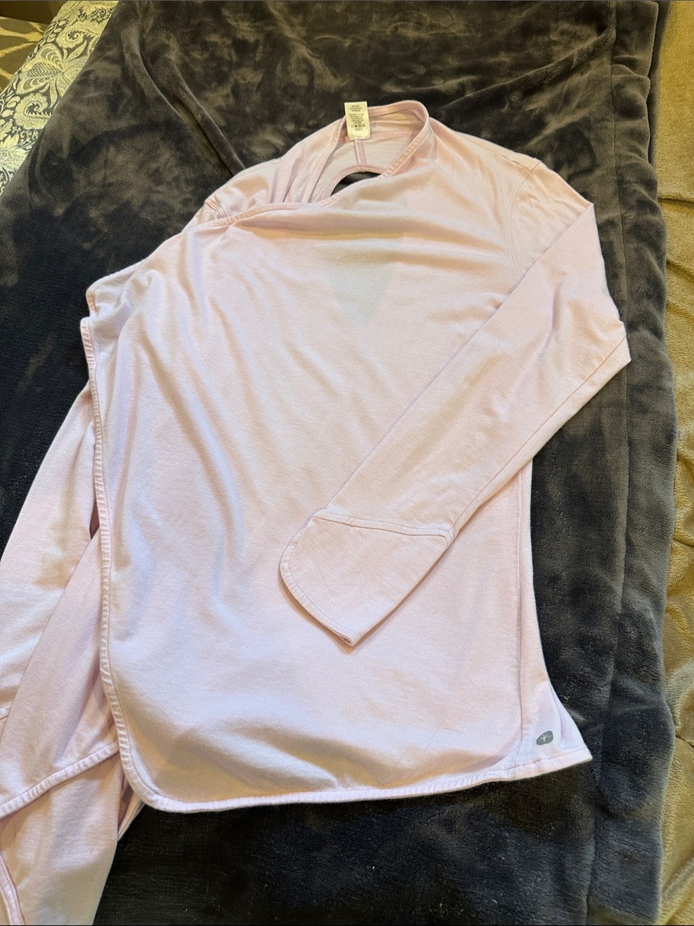 Soybu Pale Pink Long Sleeve Crew Cover Up
